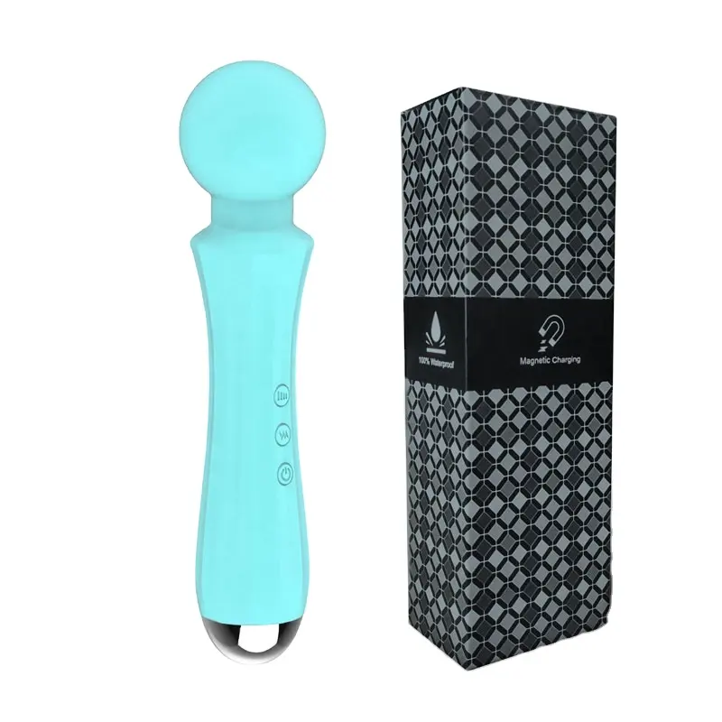 Erotic mini vibratore di massaggio vaginale senza fili tenuto in mano massager della bacchetta