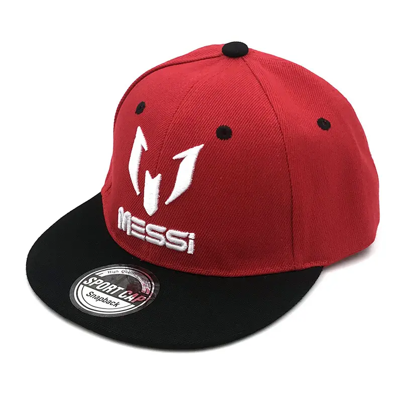 All'ingrosso Logo personalizzato ricamo 3D di alta qualità 6 pannello Snapback cappello Gorra due toni bambino Snapback cappello alla rinfusa