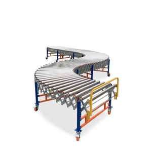 Langlebiger flexibler Rollen förderer Automatisches Entladen des Band förderers S-Typ Rollen fördersystem mit Strom zum Entladen des Kartons - Product Image 6