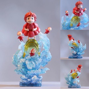 40CM GK Manga heykelcik heykelleri <span class=keywords><strong>Ponyo</strong></span> uçurum Figura PVC Anime figürü hediye Model oyuncaklar çocuklar yetişkinler için