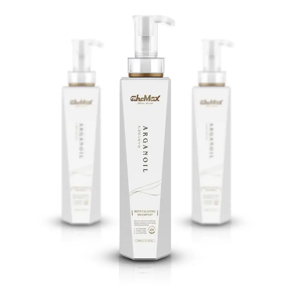 AHCMAX-champú para el cabello con queratina, leche, colágeno, proteína, aceite de argán, marca privada