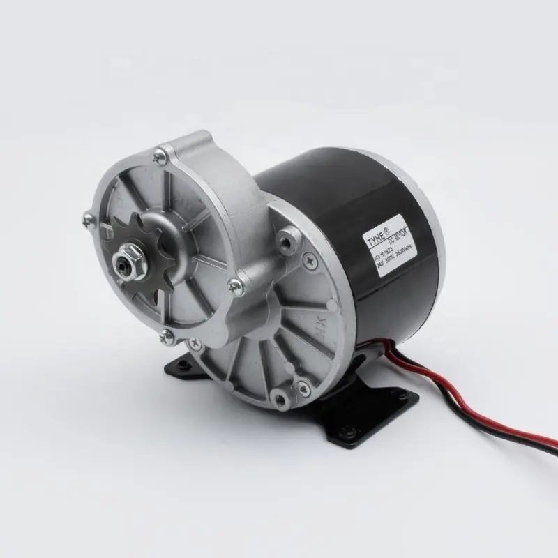 300 U/min 24V 36V Voll stahl getriebe Hohes Drehmoment 5NM 50kg Elektrische Fahrrad bürste mit niedriger Drehzahl MY1016 350Watt Micro DC-Getriebe motor