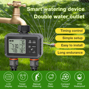 Timer irrigazione giardino con 2 uscite di irrigazione Timer automatico a goccia valvola acqua intelligente giardino automatico Wateri - Product Image 2