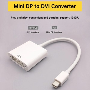 Adaptador Mini DisplayPort macho a DVI hembra Convertidor Mini DP a DVI para cables de audio y video de monitor - Product Image 2