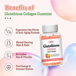 OEM Private Label Vegane Haut aufhellung Aufhellung und Anti-Aging Antioxidans Ergänzung Halal Pure L-Glutathion Gummies - Product Image 4