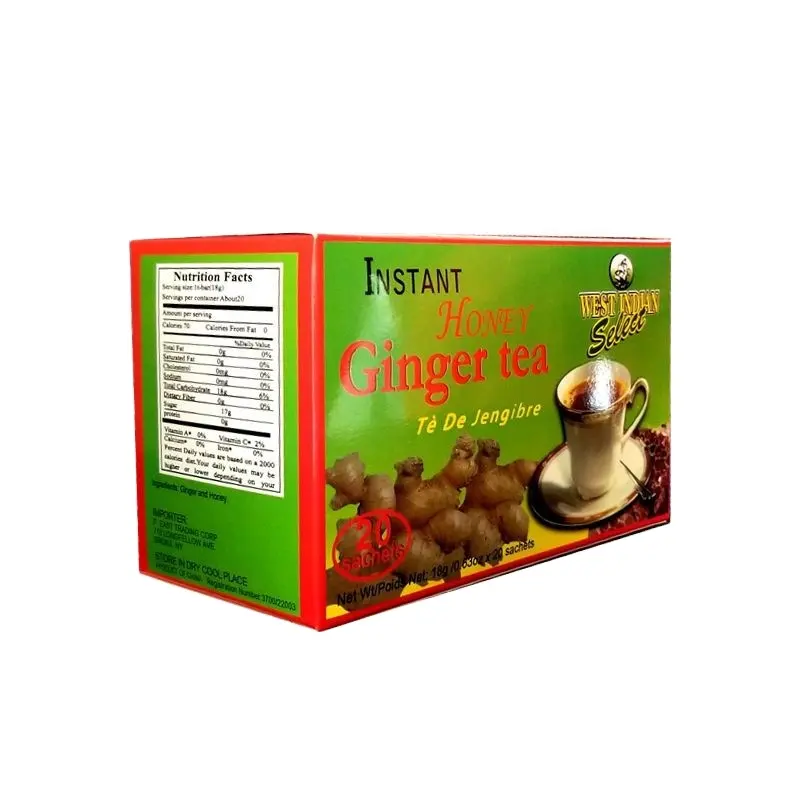 Té de jengibre y miel instantáneo, té de hierbas de azúcar marrón, té de jengibre rojo