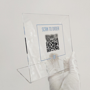 Acrylic <strong>QR</strong> <strong>Code</strong> Sign Custom Acrylic <strong>Scan</strong> Sign Printed Acrylic Sign - Product Image 3
