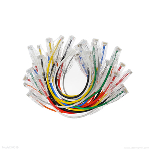 超薄UTP CAT6A接插线非屏蔽接插线28AWG 30AWG CAT6a UTP聚氯乙烯透明靴RJ45接插线1m - Product Image 6