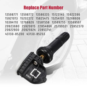 מכירות ישירה במפעל tpms לחץ צמיגים מערכת חיישן מובנה עבור <span class=keywords><strong>gm</strong></span> gmc chevy buick cadillac תחליף 13598771
