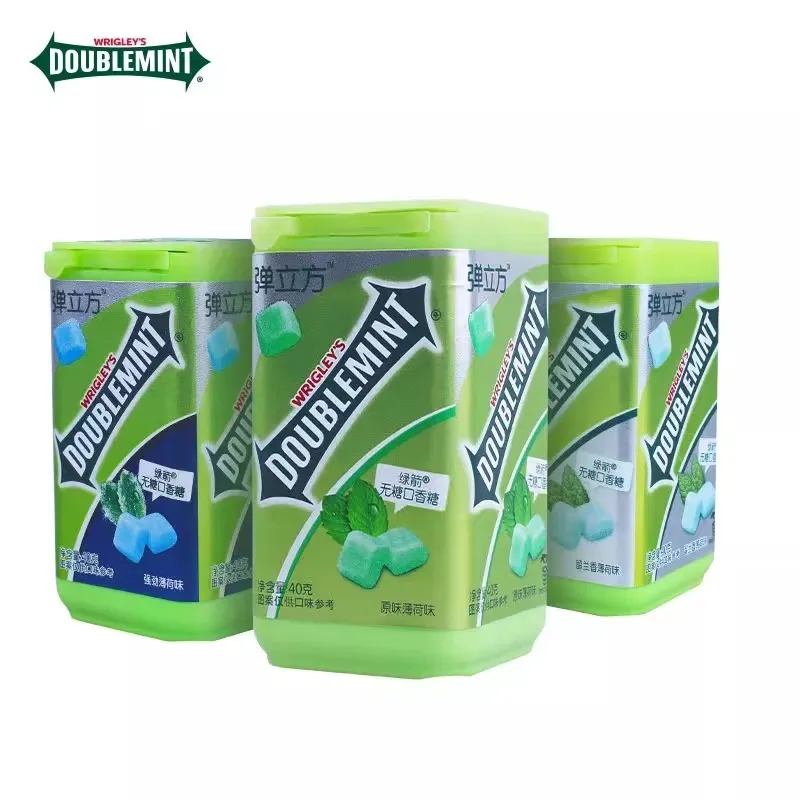 Chewing-gum Xylitol saveur menthe verte 40g 100% Chewing-gum végétarien à la menthe sans sucre Xylitol