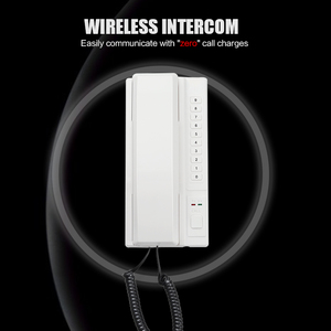 Nueva llegada 433Mhz inalámbrico de Audio intercomunicador los teléfonos de escritorio de Casa 2 sistema de intercomunicación