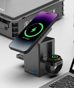 ที่ชาร์จไร้สายอเนกประสงค์แบบ3-in-1 15W สำหรับ Apple และโทรศัพท์แอนดรอยด์นาฬิกาและหูฟังแบบสัมผัส - Product Image 2