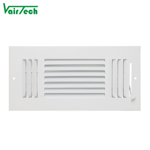 Entlüftung abdeckungen für die Decke zu Hause HLK-Seitenwand-Luft register 3-Wege-Entlüftung öffnungen Wand register Manueller Einsteller aus massivem Stahl - Product Image 2