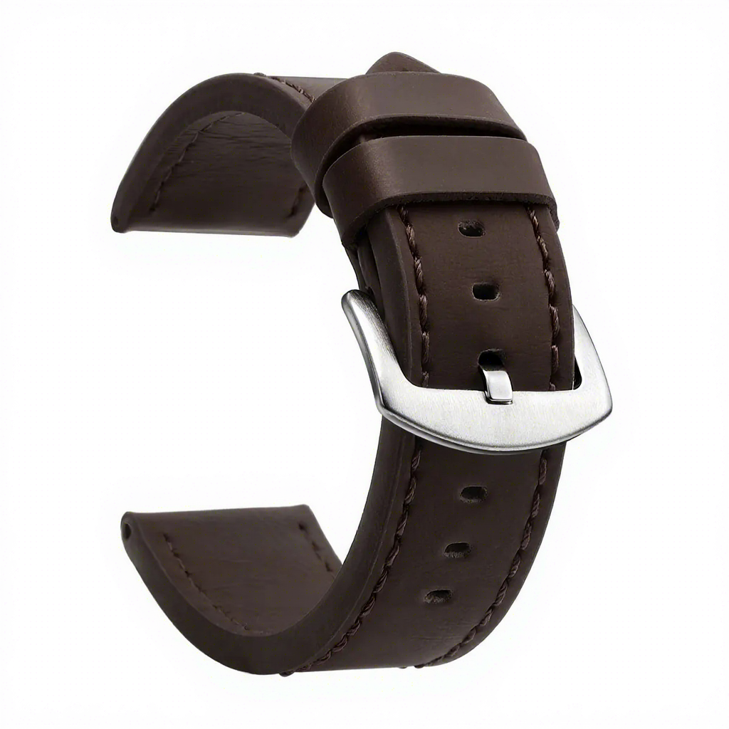 Dark Brown-silver buckle