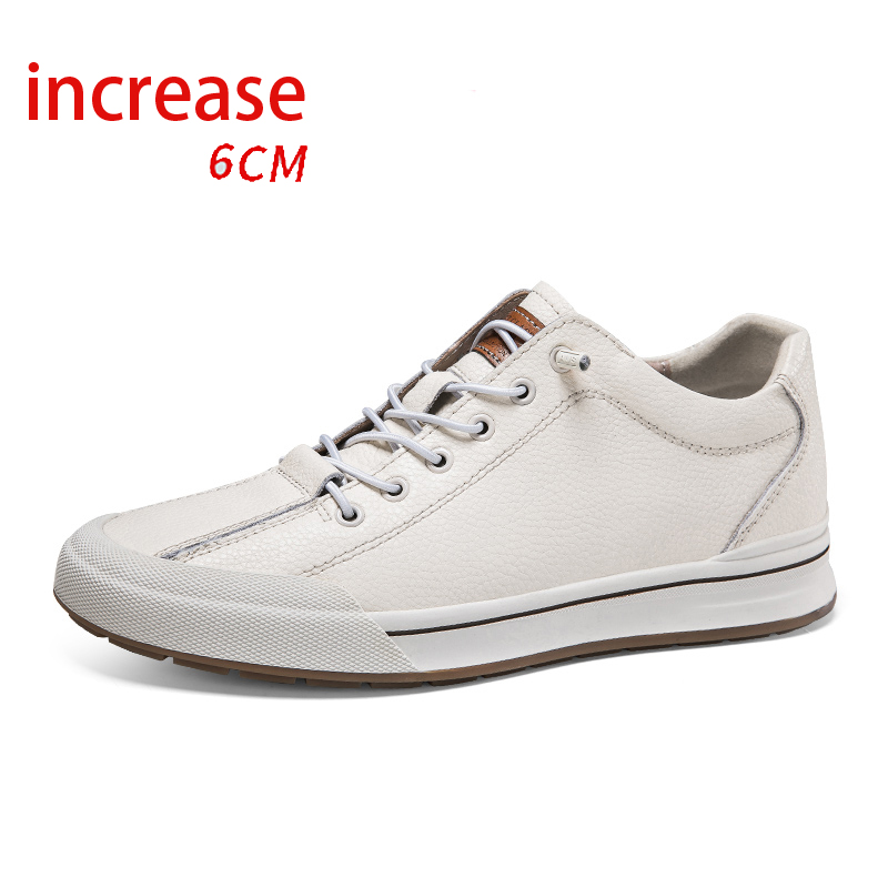 White leather+6CM