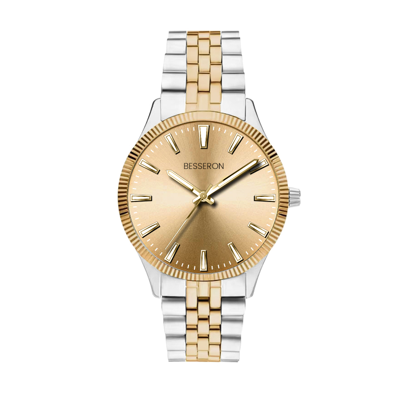 Reloj con esfera dorada 03