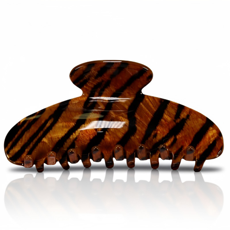 Marble Brown Hair Claw Clip