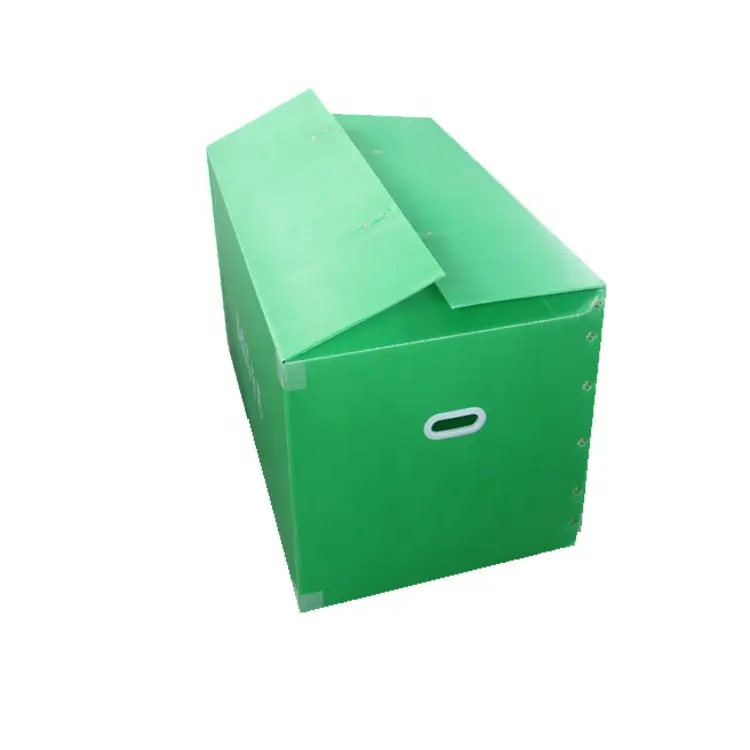 Foldable waterproof pp corflute corrugated plastic box custom size pp plastic corrugated storage box