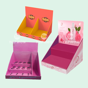 定制纸质Cdu Pop桌台面零售台面展示架Pdq纸板柜台展示 - Product Image 1