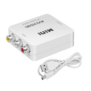 Caja convertidora HDMI a AV RCA CVSB AV a HDMI AV2HDMI HDMI2AV Adaptador de video HD 1080p L/R Escalador coaxial Soporte de audio NTSC PAL - Product Image 6