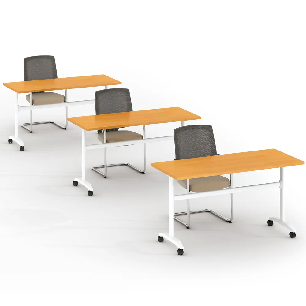Mesa plegable portátil de diseño muy sencillo mesa de entrenamiento plegable público