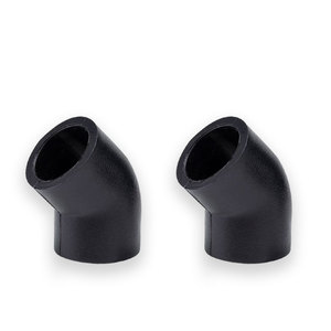 HDPE 45 derece HDPE boru dirsek dayanıklı yüksek basınç soket füzyon bağlantısı 90mm - Product Image 5