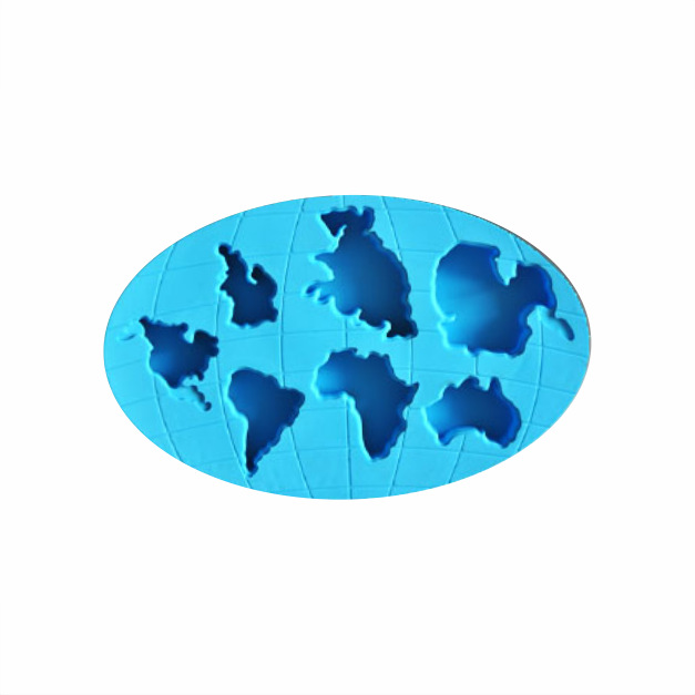 Cubo de hielo azul del calentamiento global