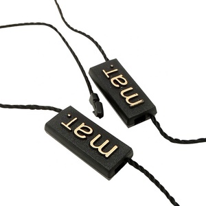 Eco-Friendly ABS <strong>Hang</strong> Tag Cord <strong>Printed</strong> Polyester <strong>String</strong> Snap Lock Pin <strong>Loop</strong> Fastener Easy-to-Attach Hook Bags Clothing Luggage - Product Image 1