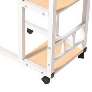 Mesa multifunción Carro de mesita de noche con ruedas rodantes bloqueables Mesa de sofá - Product Image 3