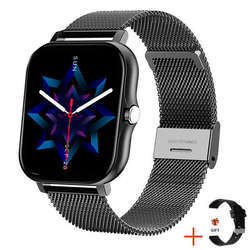 Steel black+gift black Silicone