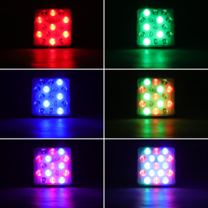 ไฟเวที LED RGB DJ Par Light 17ชิ้น,ไฟเวทีแบบพกพาควบคุมด้วย IR ระยะไกลสำหรับงานแต่งงานวันเกิด KTV - Product Image 5