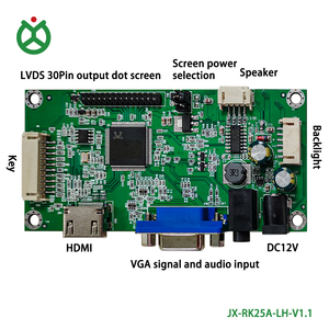 JX-RK25A-LH LVDS Output <strong>LCD</strong> <strong>Controller</strong> Board with VGA for HD MI Monitor Screen 1920*1080 Product Category <strong>LCD</strong> Boards - Product Image 3