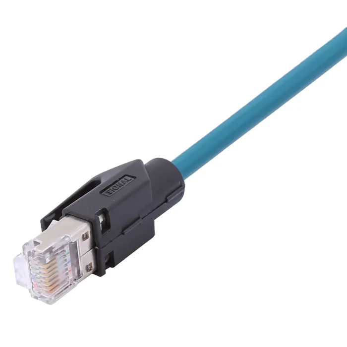 Cabo Ethernet azul à prova d'água SIGNAL RJ45 Cat6 Cat7 cabo lan Aplicação de visão de máquina cabo RJ45