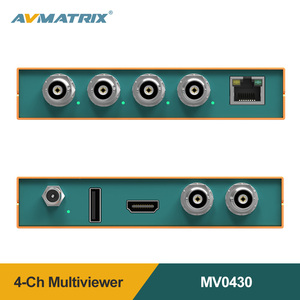 AVMATRIX-multivisor MV0430 de 4 canales, entradas 3G/HD/SD-SDI, 2 canales, 3G-SDI, salidas HDMI, transmisión y AV Post-producción