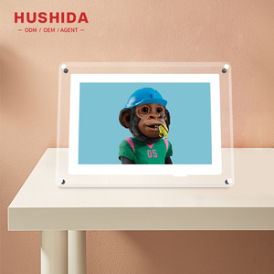 HUSHIDA акриловая рамка 10,1 дюймов цифровая фоторамка с MP3 / MP4 плеером многофункциональная электронная фоторамка - Product Image 3