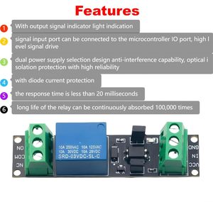 DC 3.3V Relais modul 1 Kanal Optokoppler 3V/3.3V Relais Isolierte Antriebs steuer karte Kompatibel mit für Arduinos