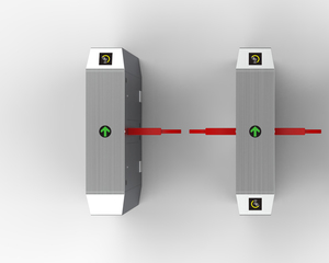 Puerta automática robusta de la barrera de la aleta del sistema del control de acceso del torniquete peatonal - Product Image 3