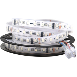 แอดเดรสDMX 512 5050แถบLED RGB LED 300 LEDต่อม้วน3ปีรับประกัน14.4W 24VDC DMX 512 Built-In IC 5050แถบLED RGB LED - Product Image 4