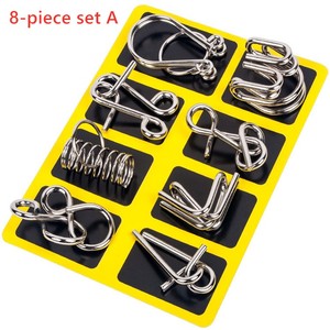 Beyin teasers metal mantık el uyumsuzluk istihbarat küp iq çapak 3d bulmacalar ahşap bulmaca beyin teaser zihin oyunu oyuncak - Product Image 5