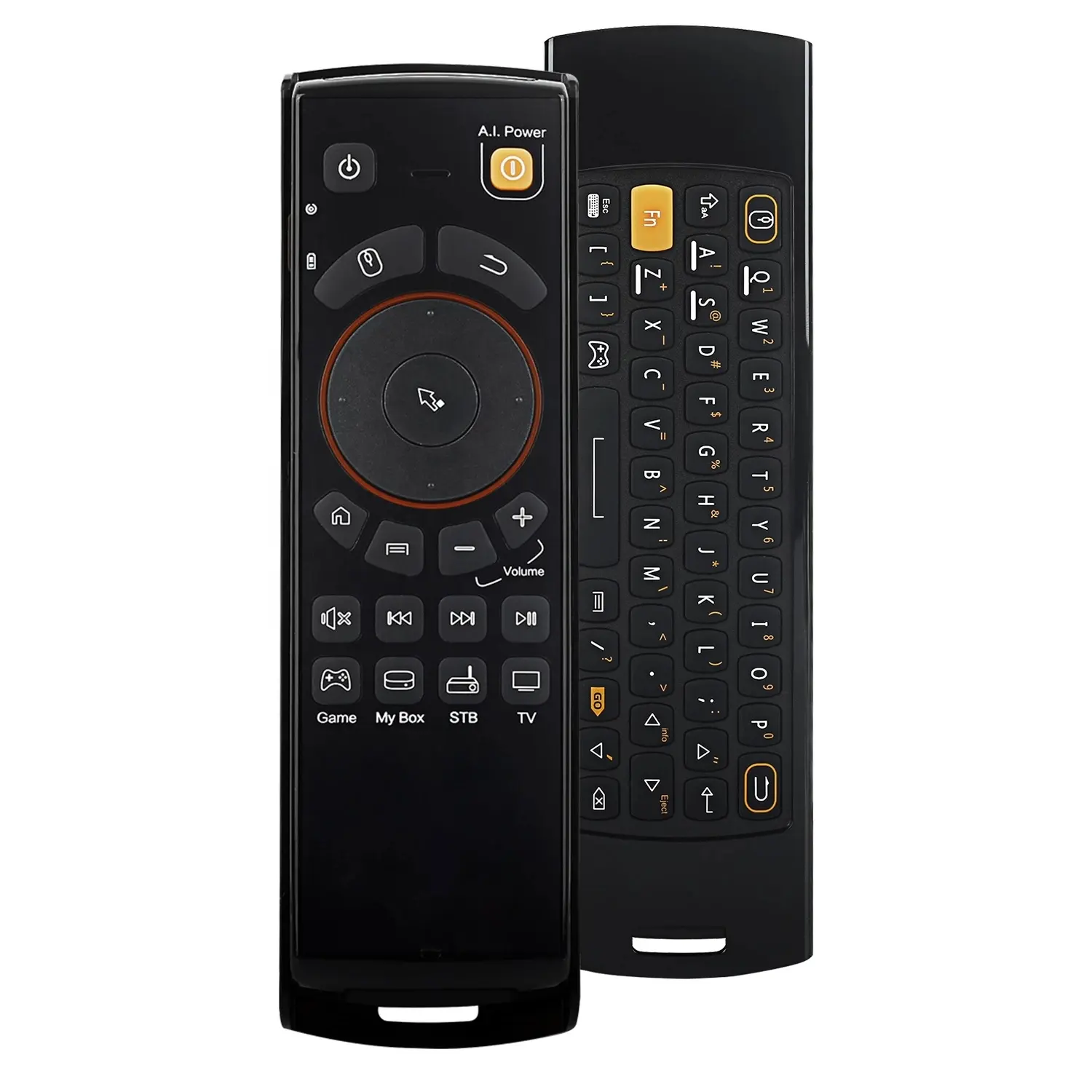 Mele F10 Deluxe 6 Axial Gyro Jogo Air Mouse Teclado Sem Fio de 2.4GHz IR Função de Aprendizagem de Controle Remoto para Android TV Box