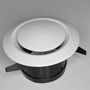 Günstigere Belüftung öffnungen aus Kunststoff decken den Diffusor mit runder Decke in weißer Farbe für die Klimaanlage ab - Product Image 4
