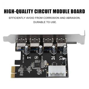 4端口PCI-E至USB 3.0集线器PCI Express扩展卡适配器5Gbps主板 - Product Image 4