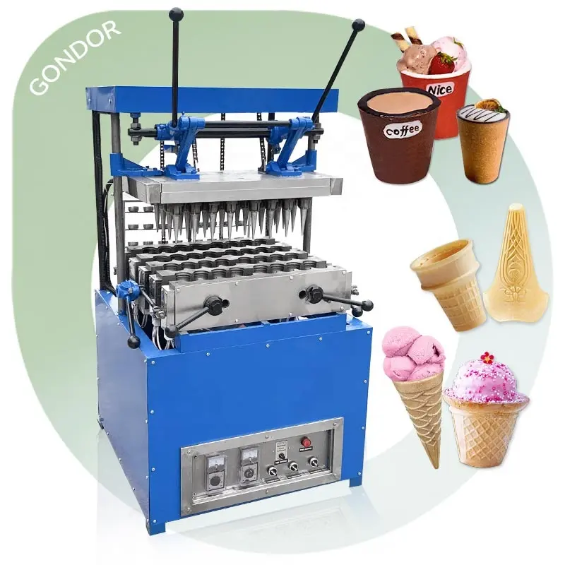 Wafer Maker Rolling Manual Precio Automático Make Cup India Cone Ice Cream Machine para la venta