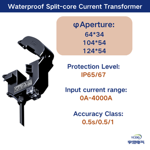 简易安装IP67防水分芯电流互感器外部电流传感器100-4000A室外CT - Product Image 2
