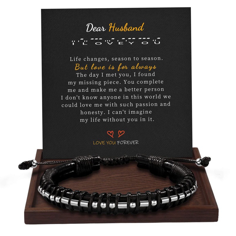 Bracelet + carte cher mari