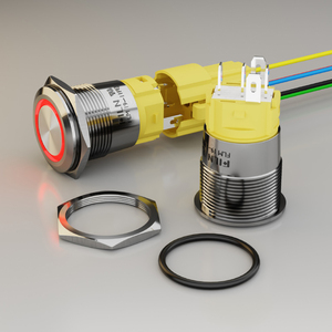 FILN High Head Power beleuchtet 4 Pin Momentary Metal <span class=keywords><strong>Push</strong></span> <span class=keywords><strong>Button</strong></span> Schalter