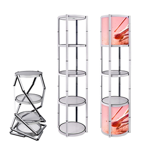 Torre de exibição dobrável acrílico, fonte direta de fábrica, torre de luz para exibição, pop up
