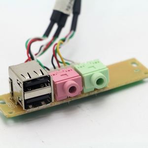 <strong>USB</strong> Front Baffle <strong>Host</strong> case Front <strong>USB</strong>+ Audio Baffle USB2.0+3.5mm Customized Wire Harness PCB Board Double Layer <strong>USB</strong> Support OEM