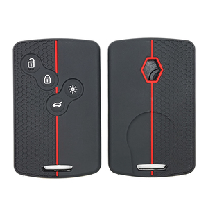 Silicone Car <strong>Key</strong> Cover Case Carbon Fiber Pattern Compatible with Renault <strong>Espace</strong> Scenic 4 Arkana <strong>Key</strong> Shell Accessories - Product Image 4