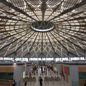 Airport Concourse Bridge <strong>Structural</strong> Steel Warren Truss Support Framework. - Product Image 3